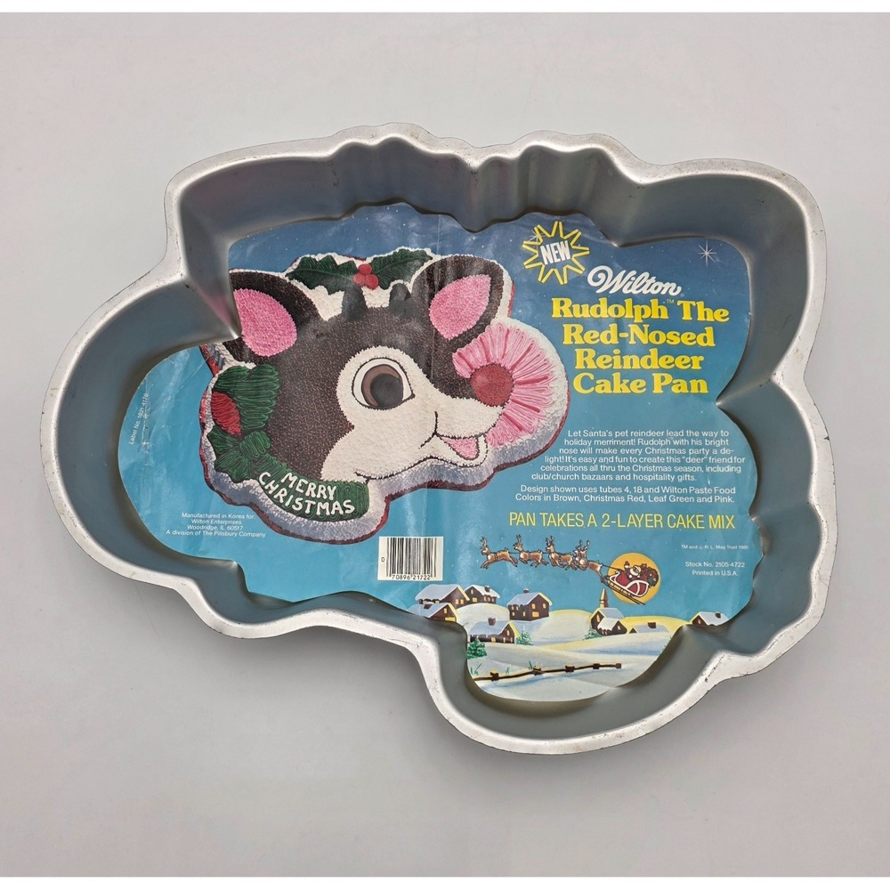 Wilton‎ 2000 Rudolph Reindeer Cake Pan Mold #2105-1224